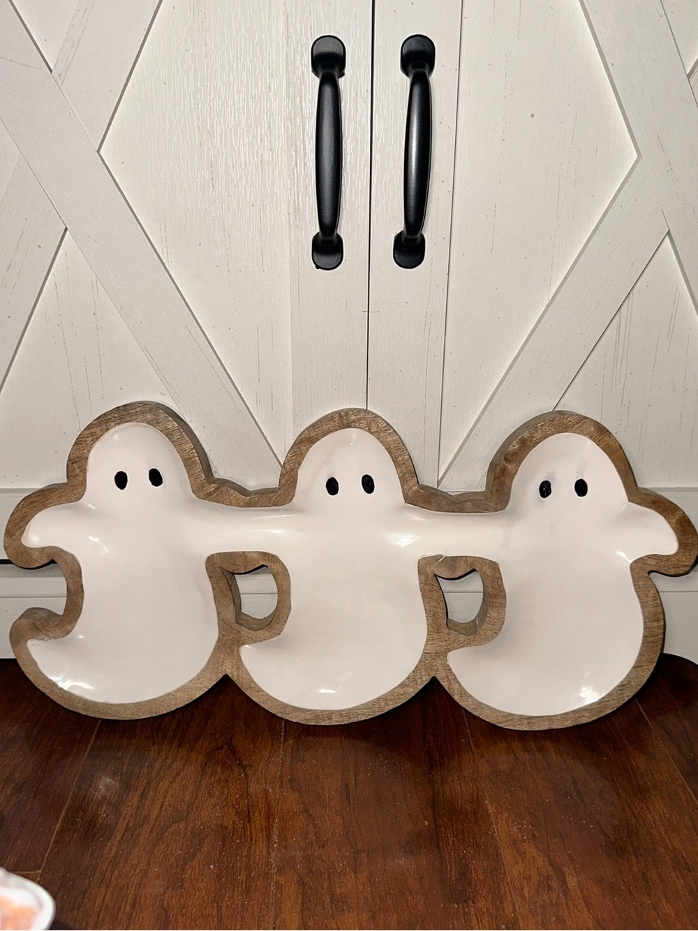 Halloween Ghost Trio Wooden Serving Tray